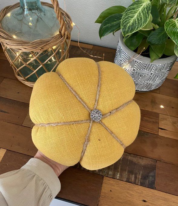 Citrouille Jaune moutarde 20cm