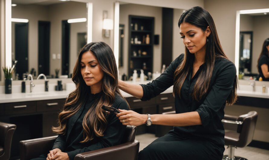 Les secrets pour réussir un balayage chocolat éclatant sur cheveux noirs