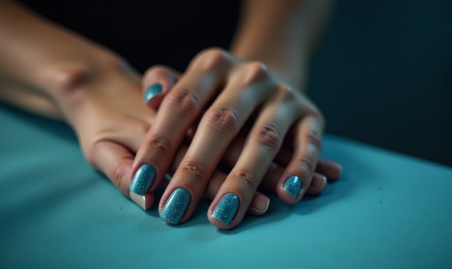 Les secrets pour des ongles en gel bleu nuit impeccables et élégants