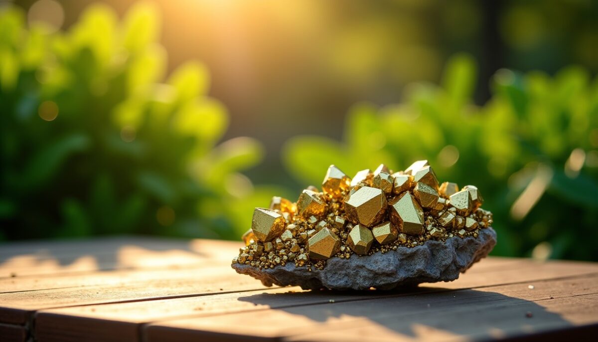 La pyrite, le trésor scintillant : découvrez ses vertus et pourquoi elle fait fureur