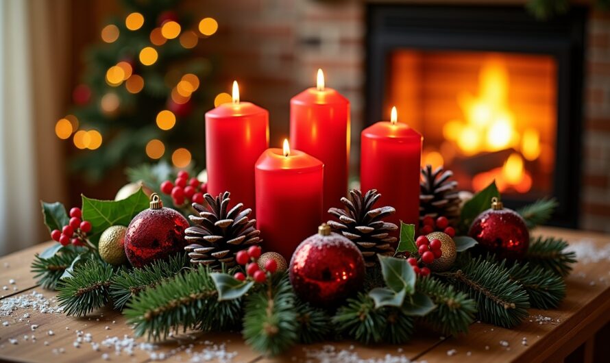 Guide créatif pour fabriquer votre propre centre de table de Noël