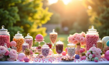 Les secrets pour créer un candy bar gourmand et original qui enchantera votre prochain événement